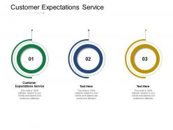 Customer expectations service ppt powerpoint presentation portfolio show cpb