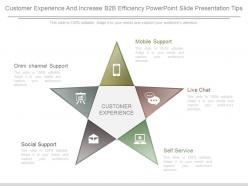 Customer experience and increase b2b efficiency powerpoint slide presentation tips