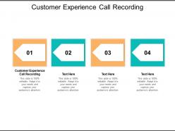 Customer experience call recording ppt powerpoint presentation layouts show cpb