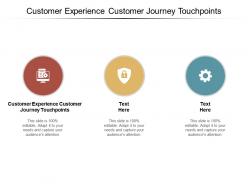 Customer experience customer journey touchpoints ppt powerpoint presentation outline diagrams cpb