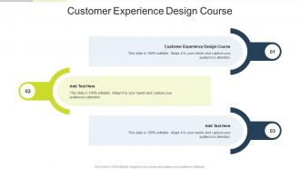 Customer Experience Design Course In Powerpoint And Google Slides Cpb