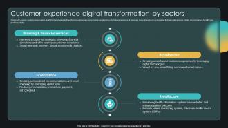 Customer Experience Digital Transformation By Sectors Enabling Smart Shopping DT SS V