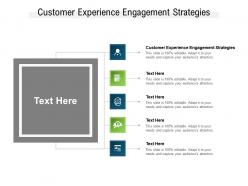 Customer experience engagement strategies ppt powerpoint presentation slides infographic template cpb