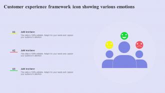 Customer Experience Framework Icon Showing Various Emotions