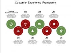 Customer experience framework ppt powerpoint presentation infographics slide cpb