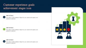 Customer Experience Goals Achievement Stages Icon