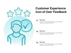 Customer experience icon of user feedback