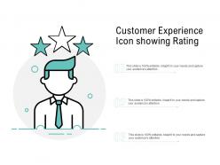 Customer experience icon showing rating