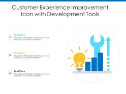Customer Experience Improvement Icon With Development Tools