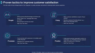 Customer Experience Improvement Proven Tactics To Improve Customer Satisfaction