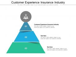 Customer experience insurance industry ppt powerpoint presentation pictures layout ideas cpb