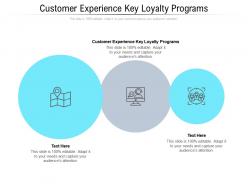 Customer experience key loyalty programs ppt powerpoint presentation infographic template cpb