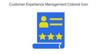 Customer Experience Management Colored Icon In Powerpoint Pptx Png And Editable Eps Format
