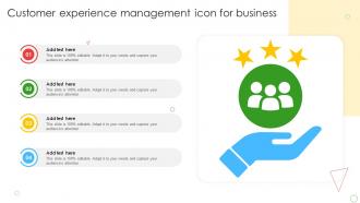 Customer Experience Management Icon For Business