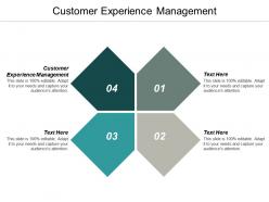 Customer experience management ppt powerpoint presentation ideas template cpb