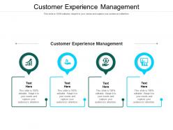 Customer experience management ppt powerpoint presentation portfolio slides cpb