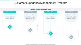 Customer Experience Management Program In Powerpoint And Google Slides Cpb