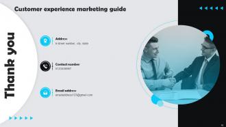 Customer Experience Marketing Guide Powerpoint Presentation Slides MKT CD V Customizable Informative