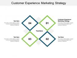 Customer experience marketing strategy ppt powerpoint presentation infographic template rules cpb