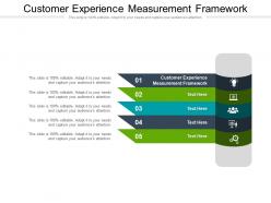 Customer experience measurement framework ppt powerpoint presentation model picture cpb