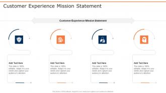 Customer Experience Mission Statement In Powerpoint And Google Slides Cpb