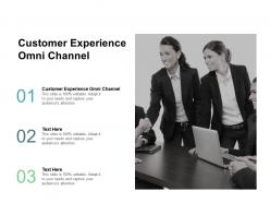 Customer experience omni channel ppt powerpoint presentation model show cpb
