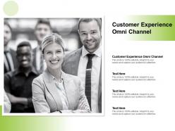 Customer experience omni channel ppt powerpoint presentation outline summary cpb