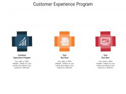 Customer experience program ppt powerpoint presentation infographic template graphic images cpb