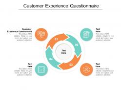 Customer experience questionnaire ppt powerpoint presentation file deck cpb