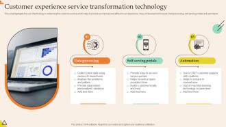 Customer Experience Service Transformation Technology