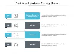 Customer experience strategy banks ppt powerpoint presentation professional graphics download cpb