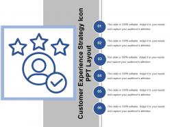 Customer Experience Strategy Icon Ppt Layout