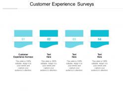 Customer experience surveys ppt powerpoint presentation outline design ideas cpb