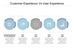 Customer experience vs user experience ppt powerpoint presentation styles templates cpb