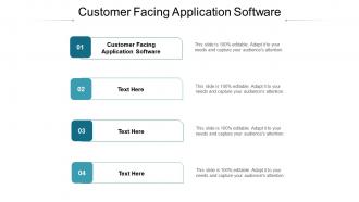 Customer facing application software ppt powerpoint presentation slides format cpb
