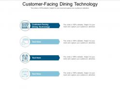 Customer facing dining technology ppt powerpoint presentation portfolio visuals cpb
