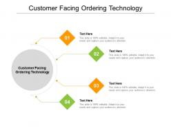 Customer facing ordering technology ppt powerpoint presentation ideas graphics example cpb