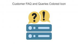 Customer FAQ And Queries Colored Icon In Powerpoint Pptx Png And Editable Eps Format