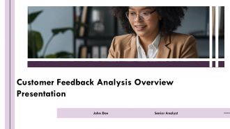 Customer Feedback Analysis PPT Presentation AT