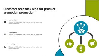 Customer Feedback Icon For Product Promotion Promotion