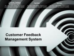 Customer feedback management system ppt powerpoint presentation layouts example topics cpb
