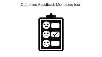 Customer Feedback Monotone Icon In Powerpoint Pptx Png And Editable Eps Format