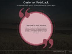 Customer feedback powerpoint slide
