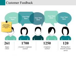 Customer feedback powerpoint slide background designs