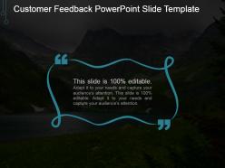 Customer feedback powerpoint slide template
