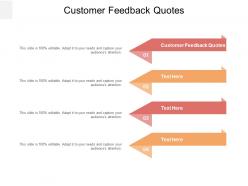 Customer feedback quotes ppt powerpoint presentation portfolio format cpb