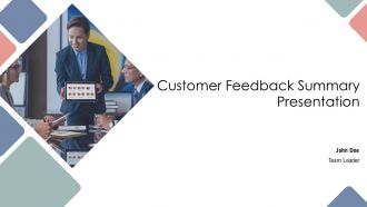 Customer Feedback Summary Presentation PPT Summary AT