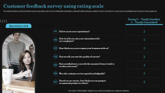 Customer Feedback Survey Using Rating Scale Optimize Client Journey To Increase Retention