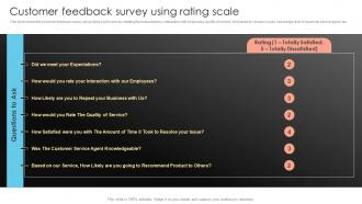 Customer Feedback Survey Using Rating Scale Prevent Customer Attrition And Build