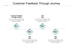Customer feedback through journey ppt powerpoint presentation infographics templates cpb